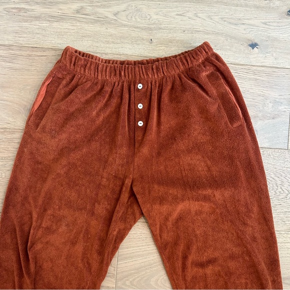 DONNI Terry Henley Sweatpants Cinnamon - Picture 4 of 9